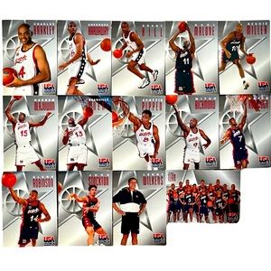 1996 Fleer/Skybox USA Basketball Trading Card Set